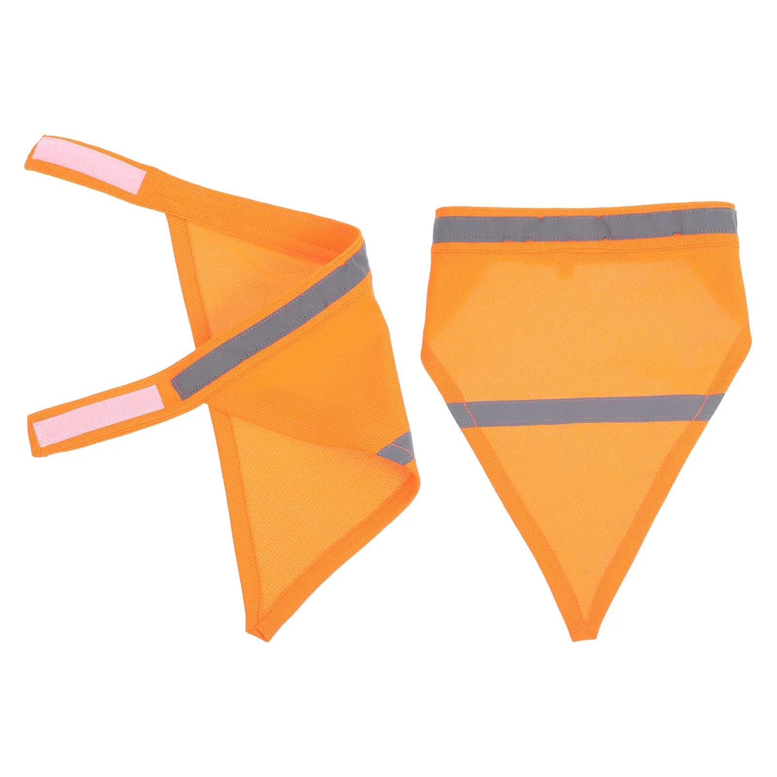

2pcs Reflective Pet Saliva Towel Adjustable Dog Bandana Night Walking Safety Bib Puppy Scarf Triangle Accessories Dog Clothes