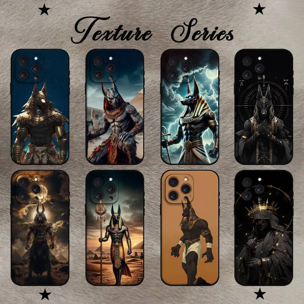 Anubis Altägyptischer Gott Handyhülle für iPhone 17 16 15 14 13 12 11 PRO MAX PLUS Mini TPU Weiche Hautfreundliche Hülle
