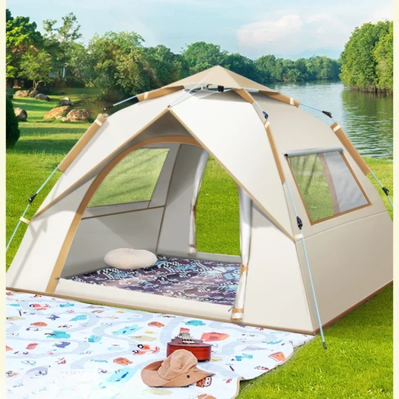 

Tent Outdoor Camping Overnight Camping Equipment Outdoor Thickened Rain-Proof Indoor Park Folding Portable Automatic