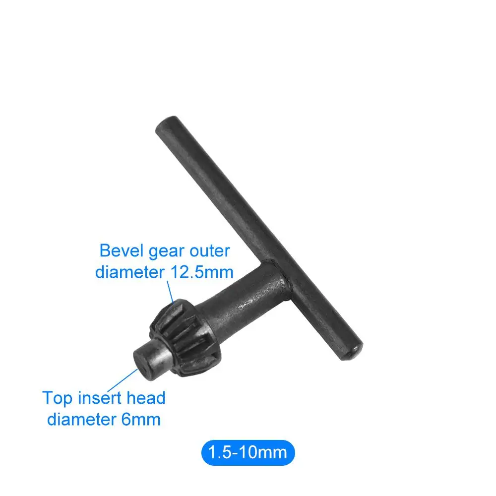 Portable With Gum Cover Drill Chuck Wrench Hand Universal Key Wrench Metal Drill Chuck Keys Tool Part