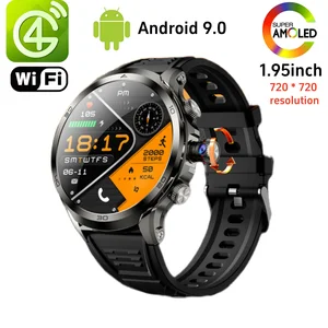 Jam Tangan Pintar H19 4G Android 9.0 OS 1990Mah NFC 466*466 Detak Jantung Layar Besar 1,95 Inci GPS WIFI Jam Tangan Pintar untuk Pria Wanita Hadiah 12 jam tangan pintar rogbid penjualan terbaik - №