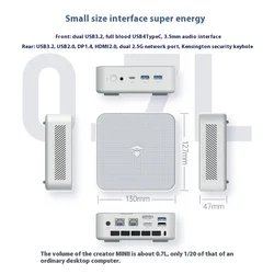 Machinike Creator Mini High Performance Office Computer Pocket Desktop Mini Host (i7-13620H WIFI6E)