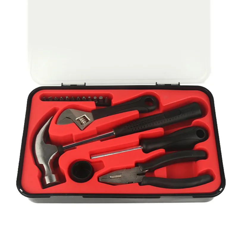 17-piece Tool Set Hardware Wrench Manual Maintenance Household Set Toolbox