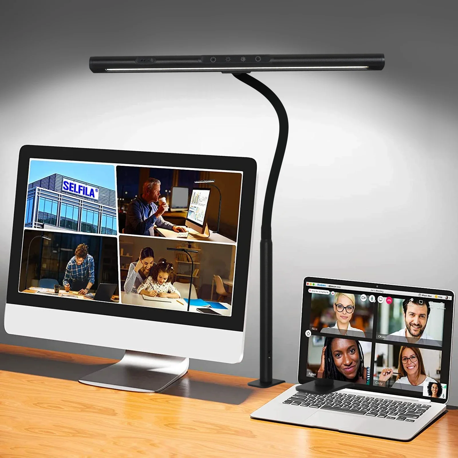 LED Clip Reading Desk Lamp Architect Table Light Foldable Swing Arm Desk Lamp Eye Protection Modern Lamp for Home Office Light