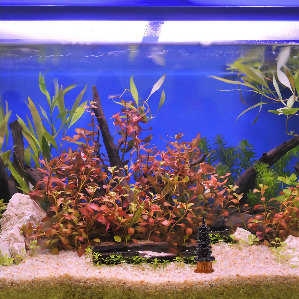 

Ceramics Pagoda Decor 2Inch Colorful Aquarium Pagoda Fish Tank Ornament Landscaping Tower Decoration Aquarium Ceramics Fish Tank