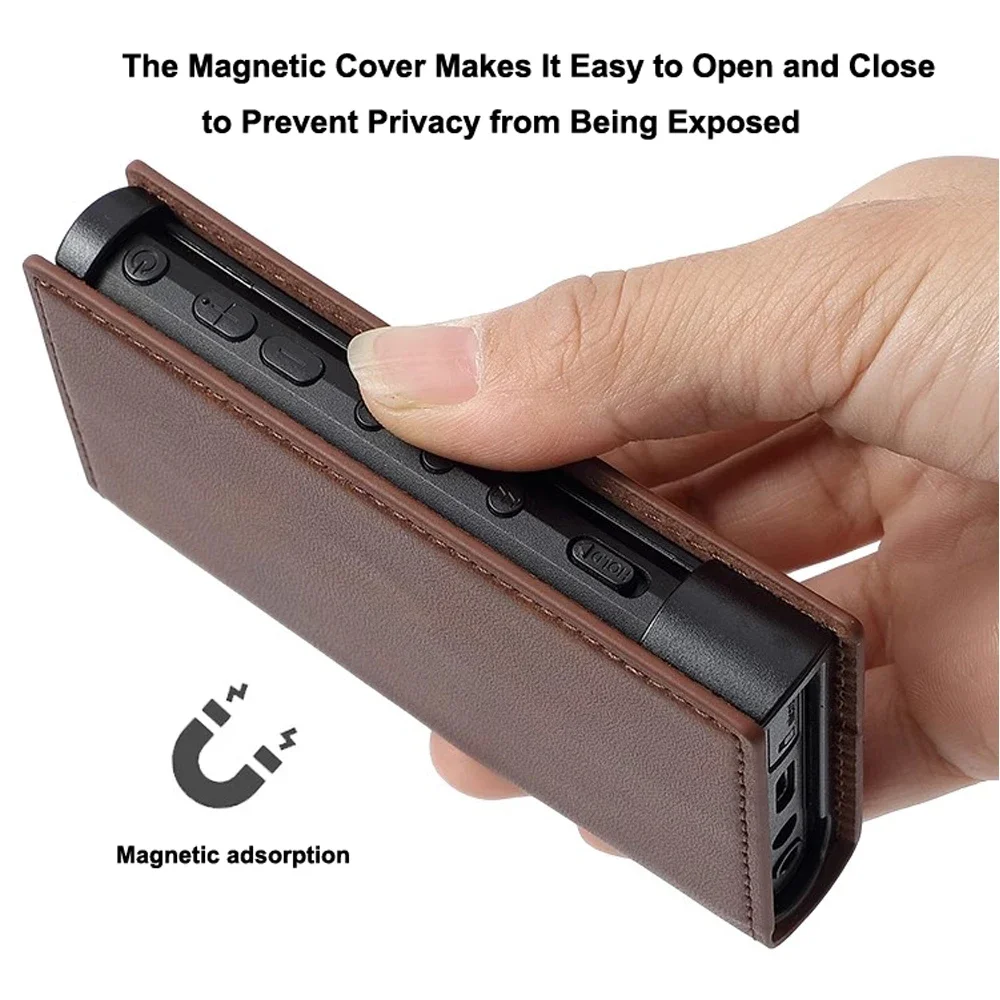 Étui de protection en cuir PU résistant aux chocs, housse à rabat pour Sony Walkman série NW-A306 NW-A307 NW-A300