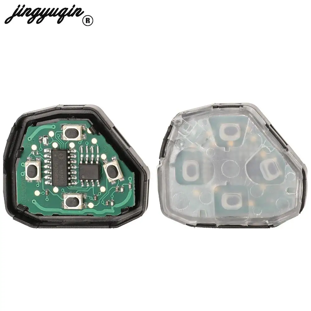 Jingyuqin zamiennik 89071-0F060 zdalny kluczyk samochodowy 433MHZ G Chip do Toyota verso TOY47 Blade 2 przyciski brelok