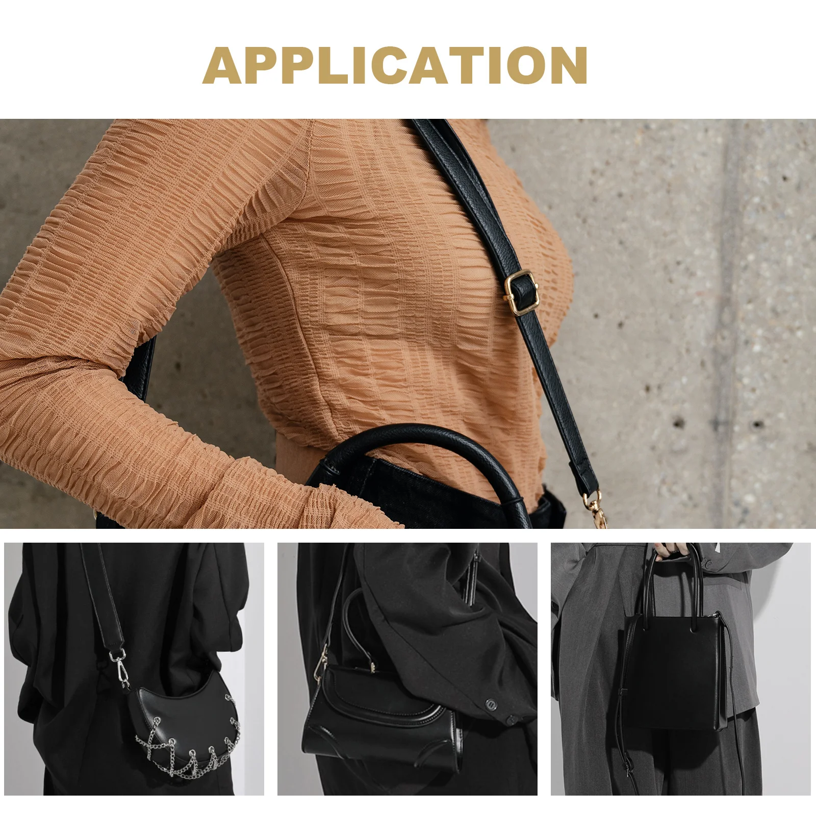 حقيبة PU حزام 12 سنتيمتر عرض قابل للتعديل 75-130 سنتيمتر حقيبة يد حزام استبدال محفظة كروسبودي اكسسوارات حقيبة حزام الكتف