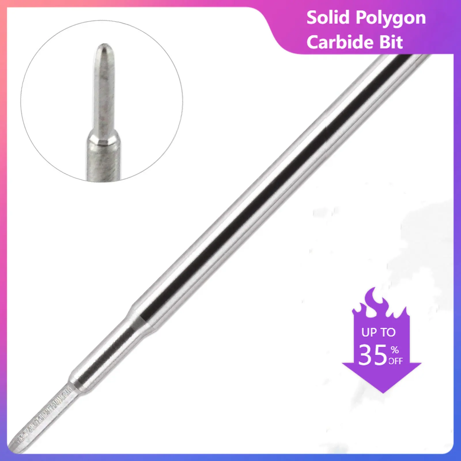 Solid Polygon Carbide Bit 3/32