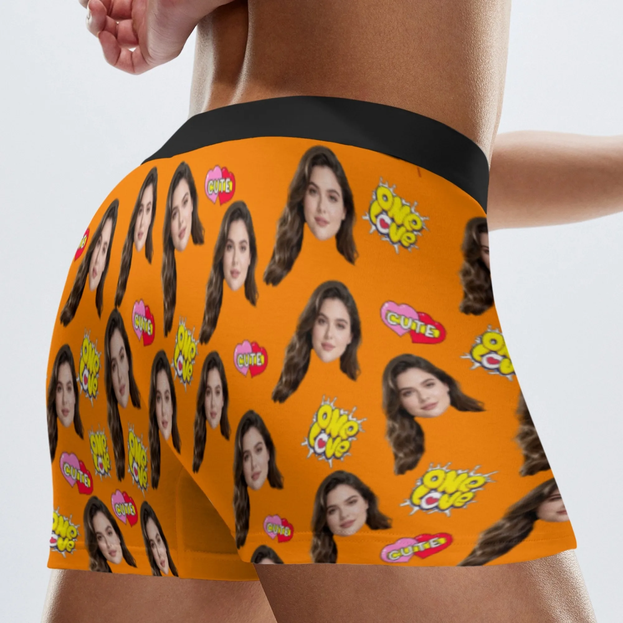 Personalized facial photo customization flat underwear customization men's Valentine's Day gift for husband gift for father