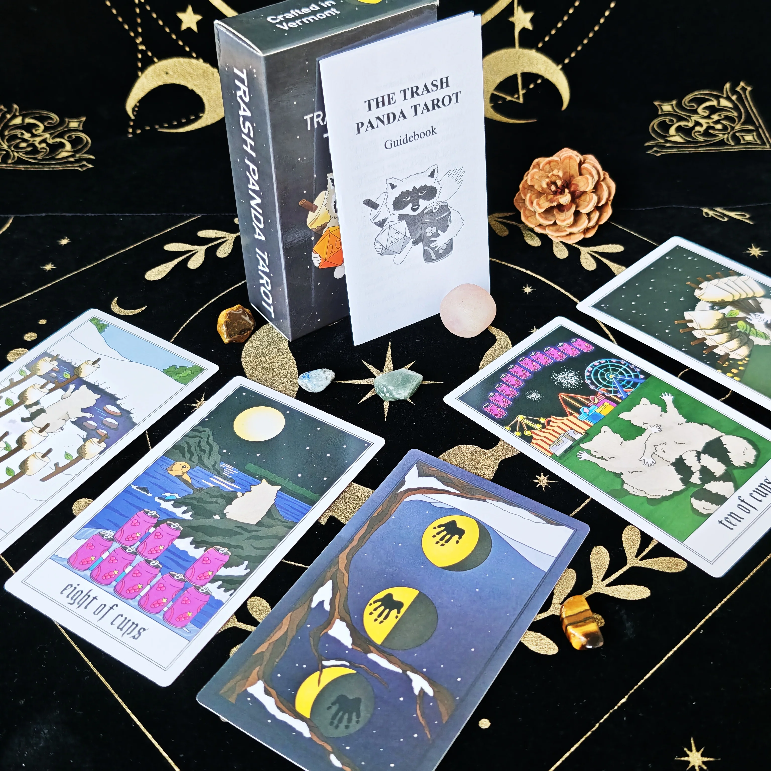 

12*7 cm Trash Panda Tarot 78 Pcs Cards