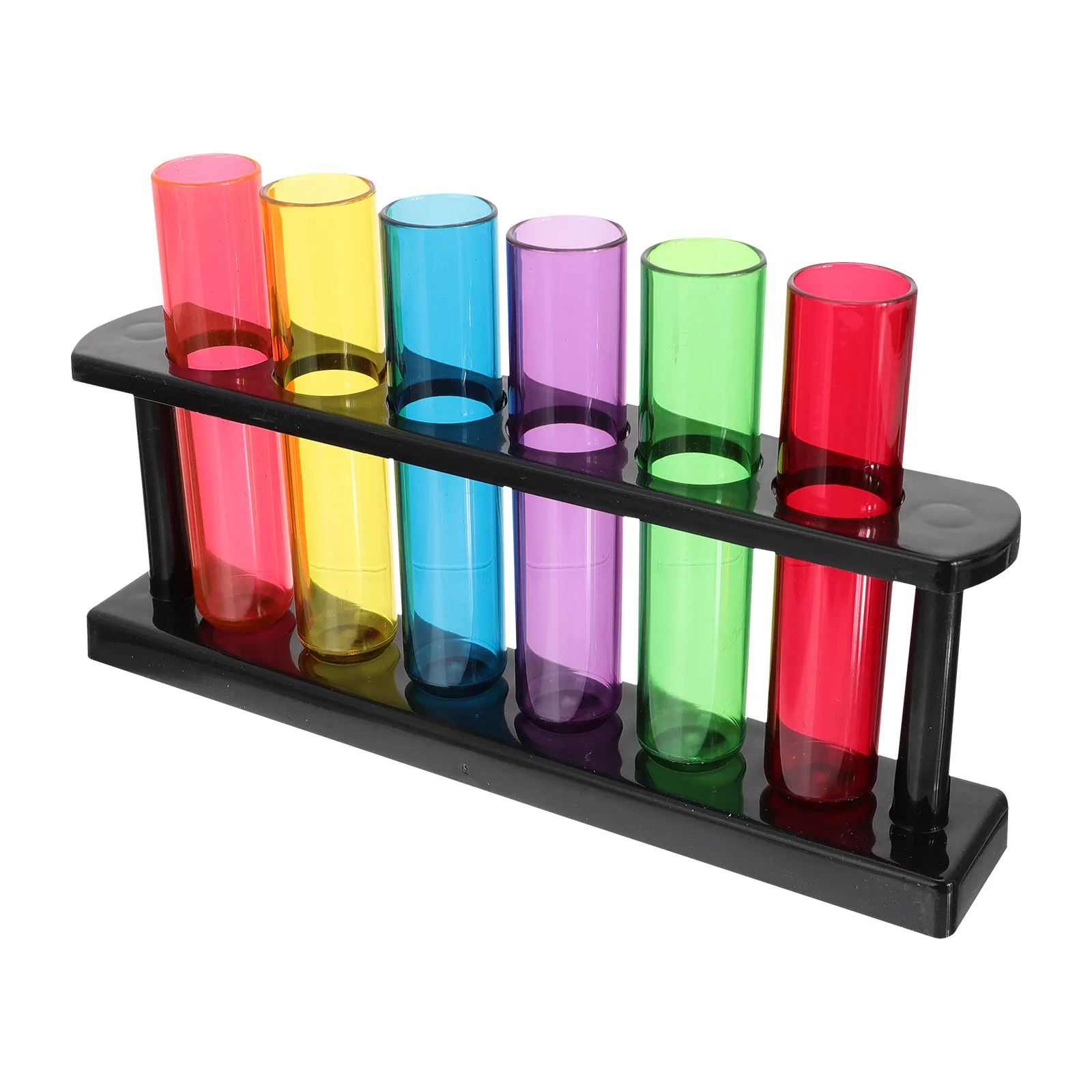 1 set Test Tubes Plastic Storage Clear Halloween Christmas New Year Clear Plastic Test Tube Plastic Storage Tube Lightweight