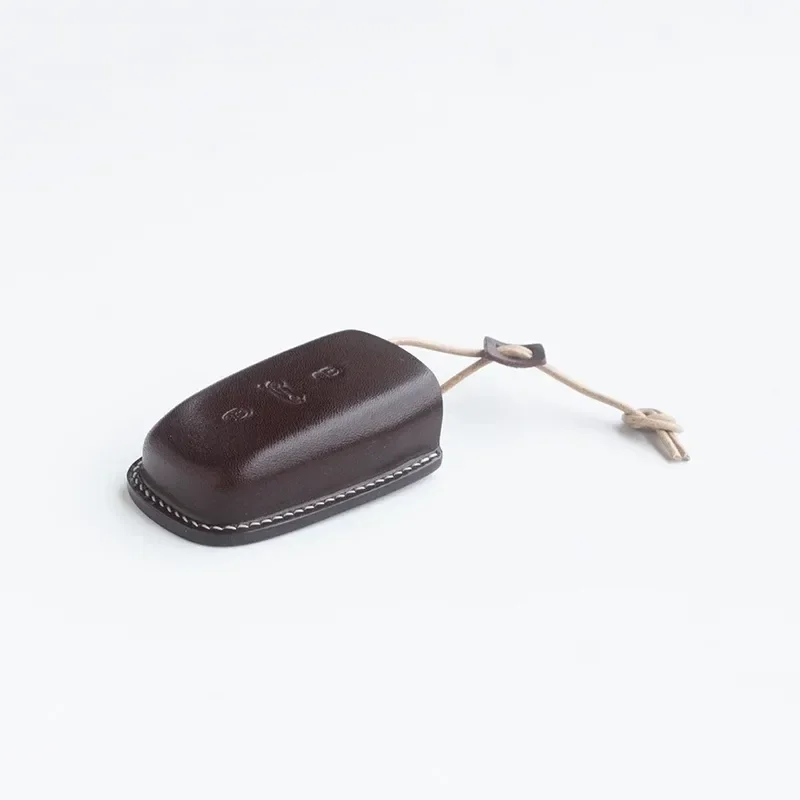 for Citroen Versailles C5 Tianyi C6 Genuine Leather Handmade High End Simple Car Key Cover Bag Buckle