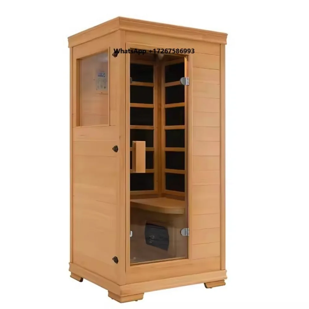 Solid Wood Luxury Hot Yoga Sauna Room Home Indoor Single Capacity One Person Health & Beauty Accessory