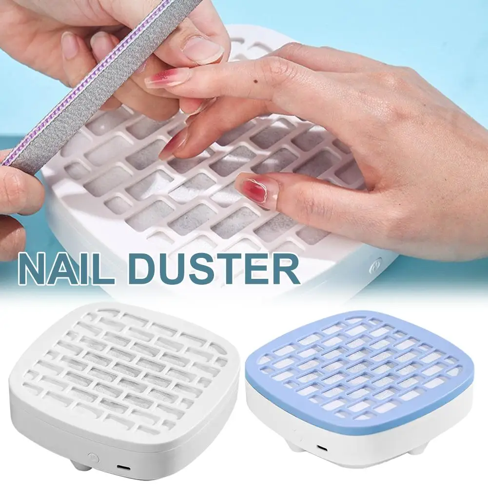 Colector de polvo de uñas portátil salón de uñas exclusivo pequeño removedor de uñas máquina alta herramientas de manicura de polvo arte de succión de bajo ruido J5L7