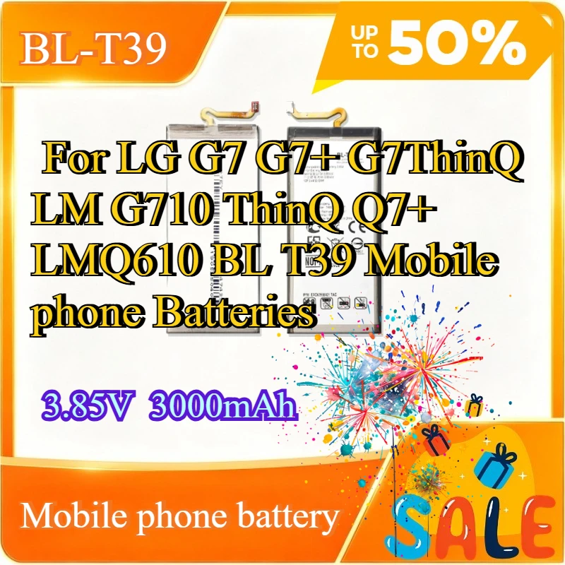 BL-T39 High Quality Battery for LG G7 G7+ G7ThinQ LM G710 ThinQ Q7+ LMQ610 BL T39 Mobile phone Batteries