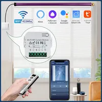 Tuya WiFi Smart Curtain Switch Controllers Blind Rolling Shutter RF433MHz Remote Control Smart Life Support Google Home Alexa