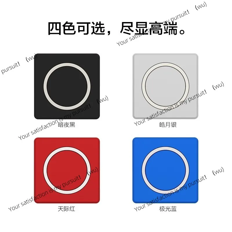 Aluminum alloy computer desktop switch, desktop external extension power button, colorful light RGB light effect
