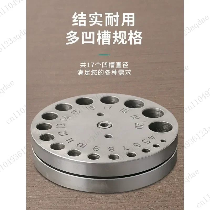 Round Punch Manual Punching Die Jewelry Processing  Round Cake Stamping Nest  Tool
