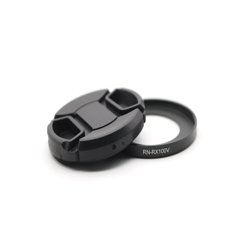 52mm Filter Adapter Ring Lens Cap Set RN-RX100V for Sony RX100 M2 M3 M4 M5 VA Aluminum 3M Adhesive