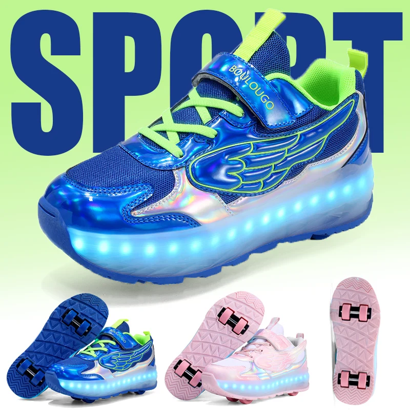 latest-roller-skating-shoes-trendy-boys-and-girls-28-41-sizes-wheel-lace-light-flash-outdoor-wheel-sports-shoes