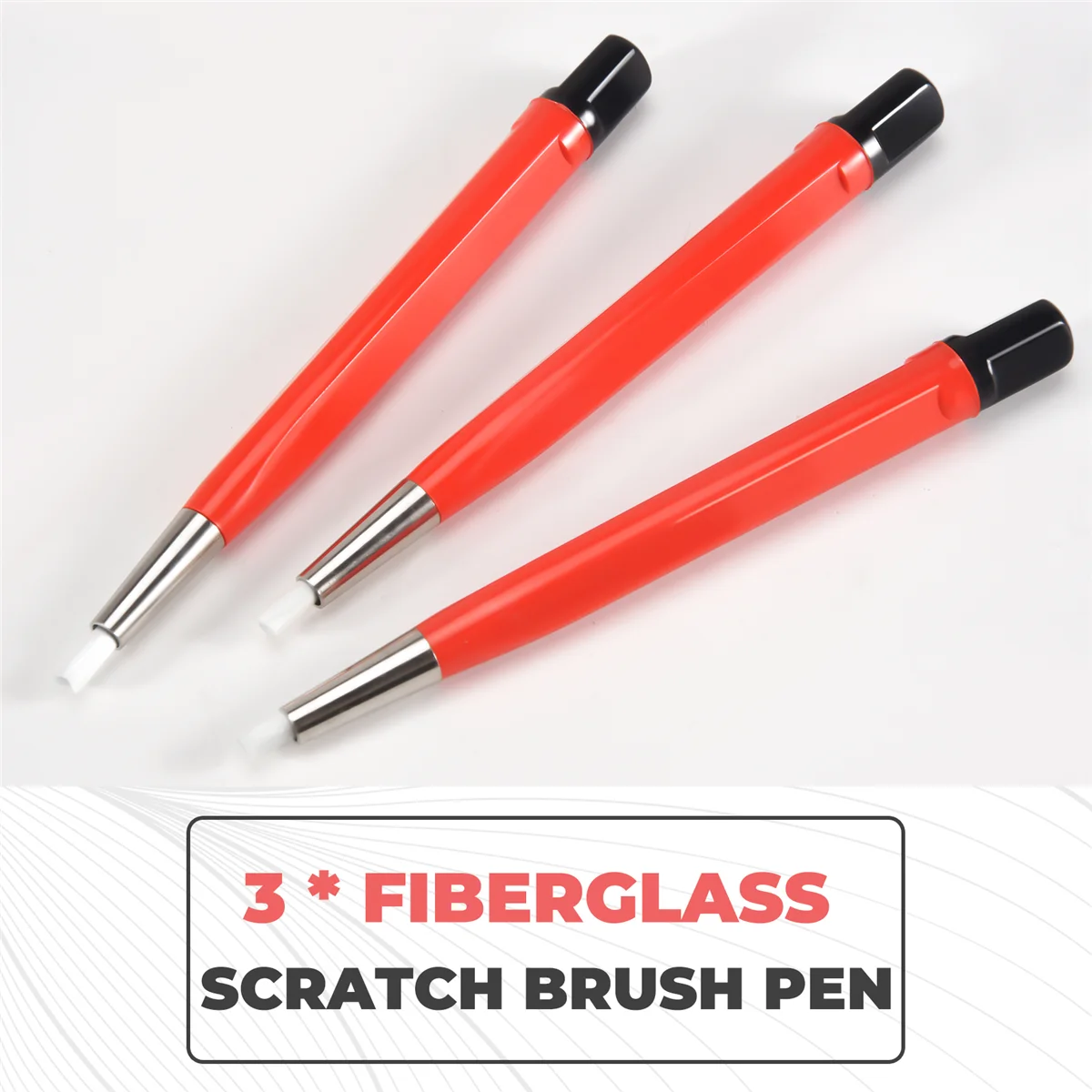 

Щетка для царапин из стекловолокна, 3 шт., ювелирные изделия, часы, чистка монет, электронные приложения, удаление ржавчины и коррозии