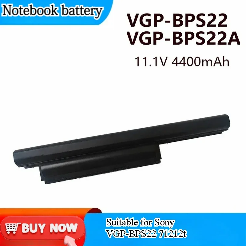 for Sony VGP-BPS22 71212T 71211T 61212T Laptop Battery Replacement High Capacity Rechargeable Li-ion Power Pack for Notebook