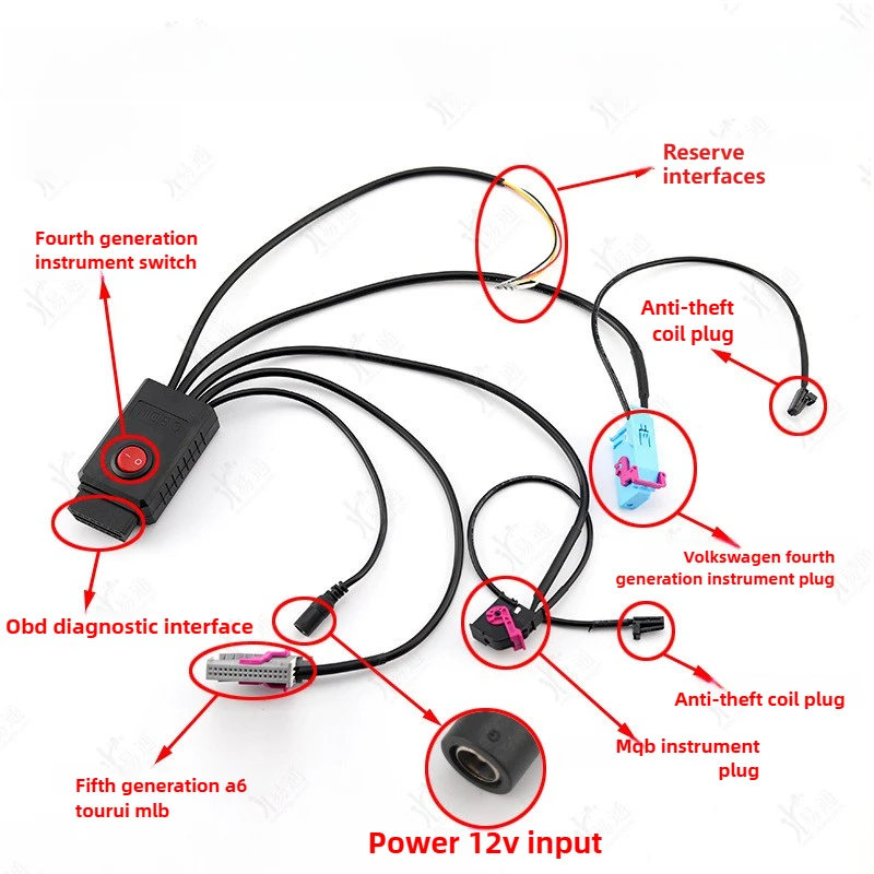 

Universal VW Audi Dashboard Diagnostic Tool MQB MLB Platform Cluster Startup Harness Repair Test Bench