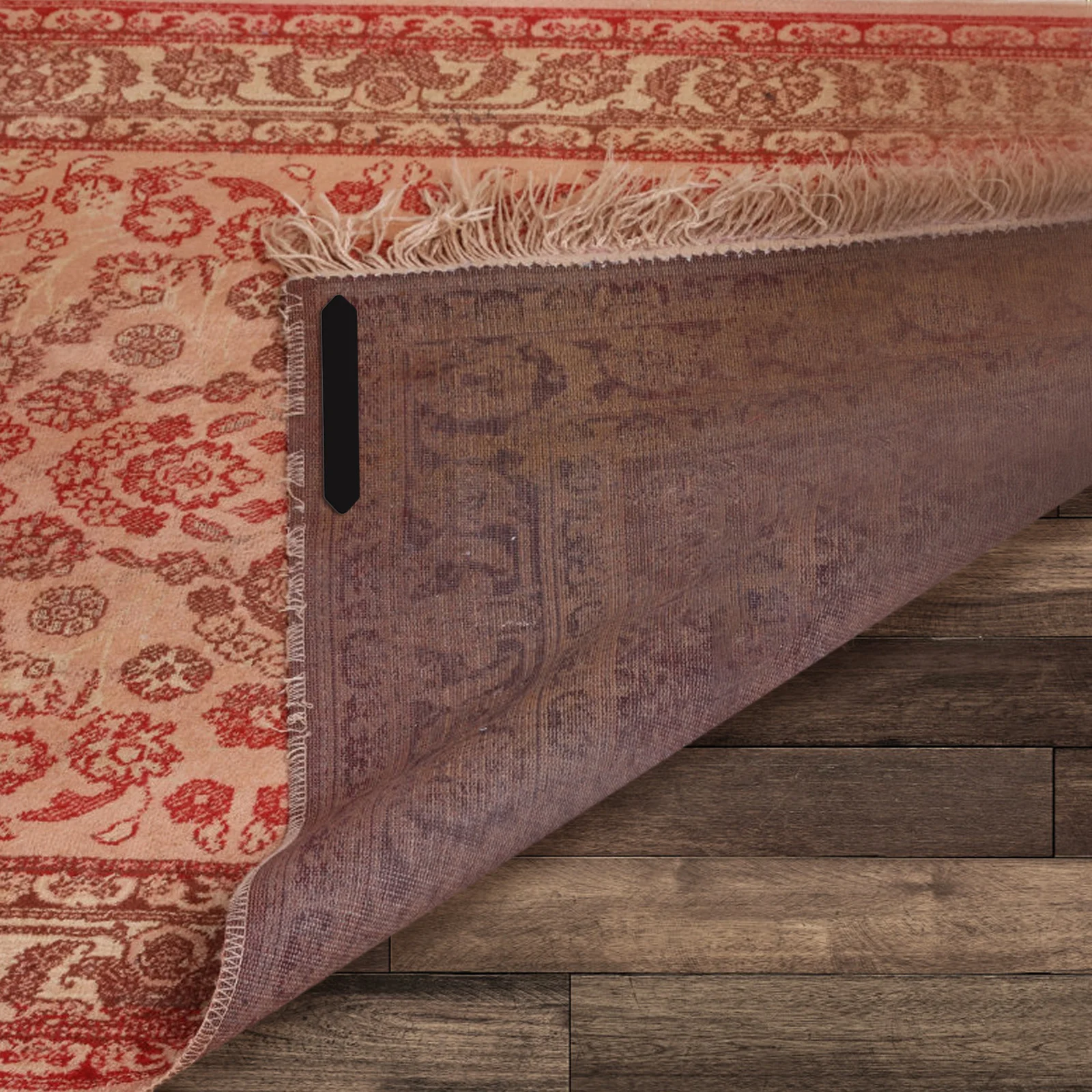 16 قطعة السجاد البساط تحديد ملصقات أثر أقل عدم الانزلاق منصات لاصقة على الوجهين عقد قوي الطابق حامي