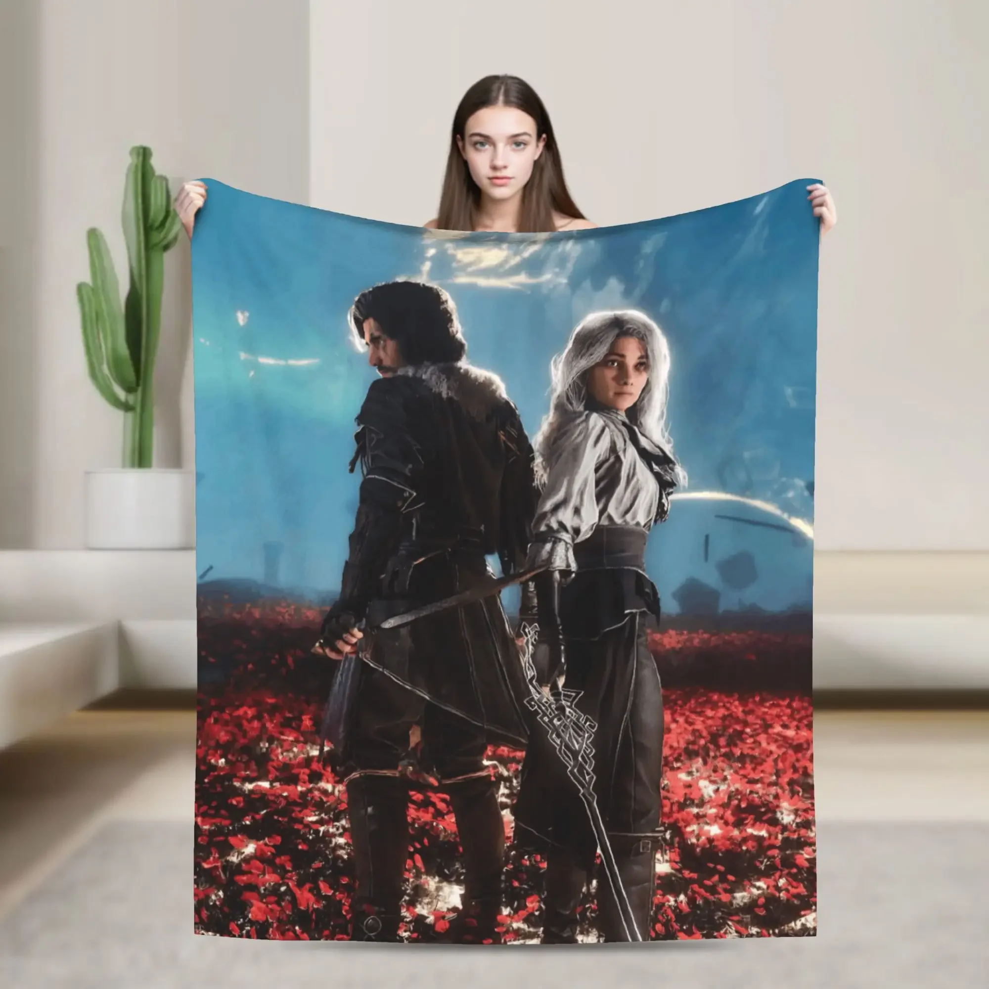 

Одеяла Clair Obscur Expedition Game, супер теплые фланелевые покрывала индивидуального качества для гостиной, путешествий