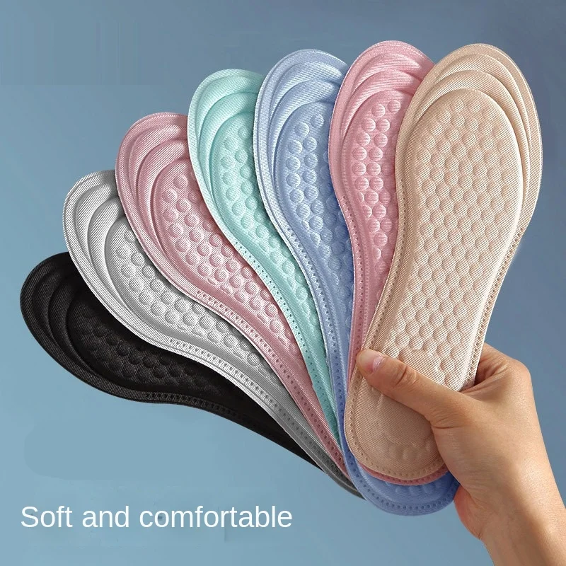 2-in-1 Insole T-shaped Sponge Anti Wear Heel Stick Anti Drop  Breathable Sweat Absorbing Massage Foot Care Massage Shoe Pads