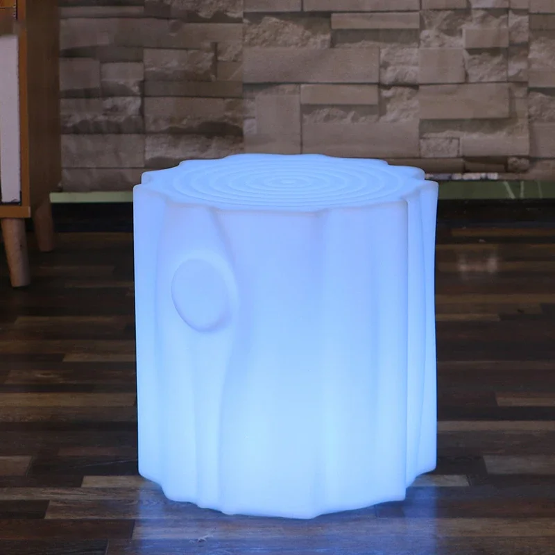 OUFULA Modern Stump Stool Led Creative Luminescence Atmosphere Night Light Waterproof IP65 Decor Restaurant Bar