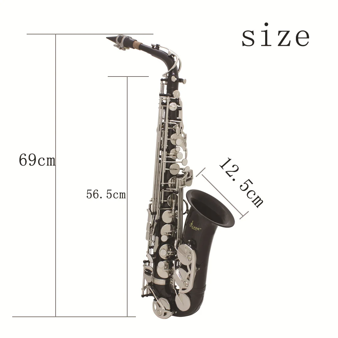 Alto saxophone in E-flat brass body carved white shell keys beginner SAX saxophone instruments