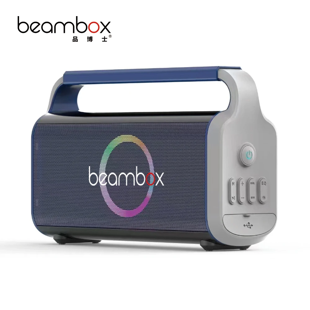 Altavoz de Karaoke portátil Popular de 30W, iluminación LED RGB, nuevo modelo privado, gran potencia con opción de dos micrófonos, 2025