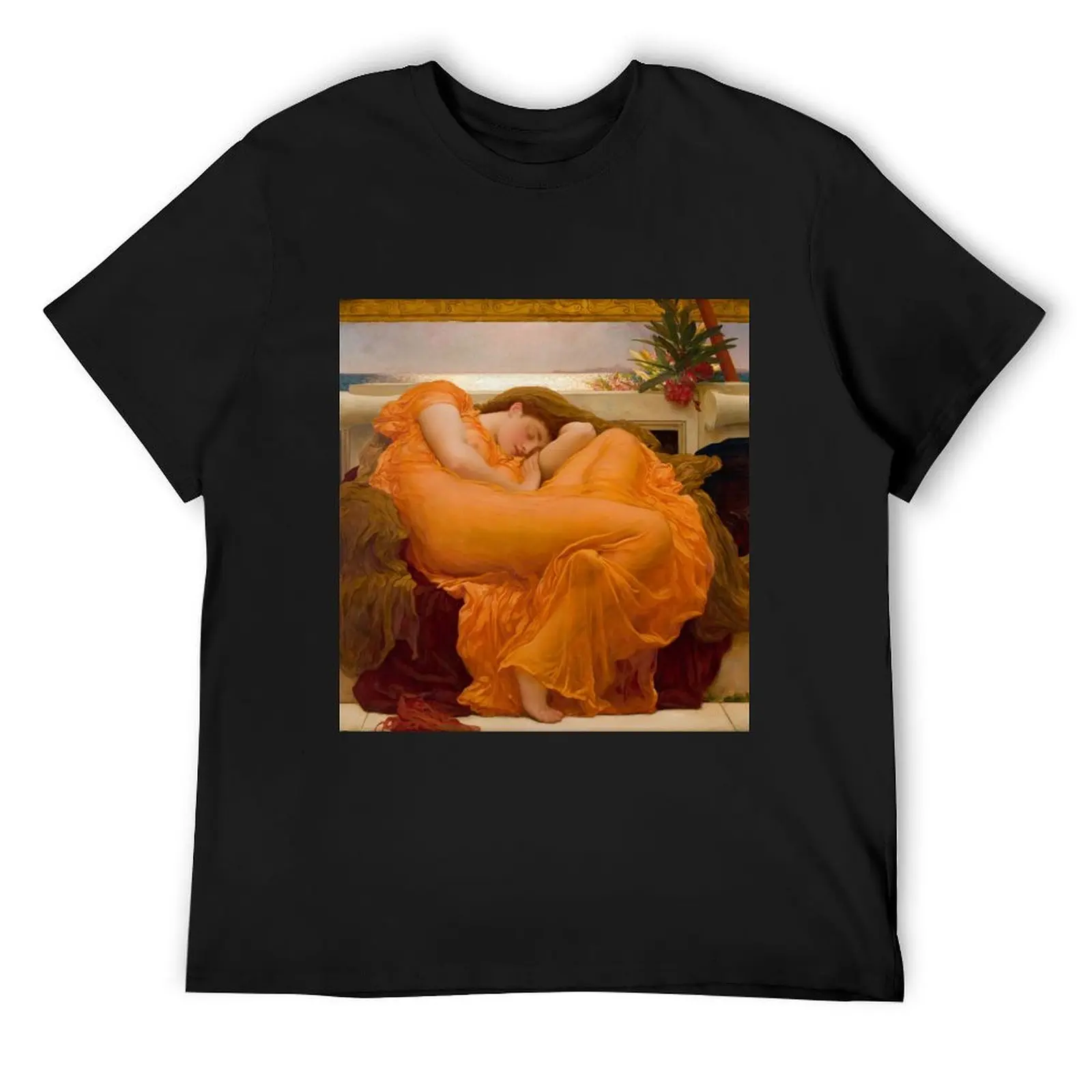 Flaming June - Frederic Leighton, 1st Baron Leighton T-Shirt vintage clothes new edition anime stuff outfits for men