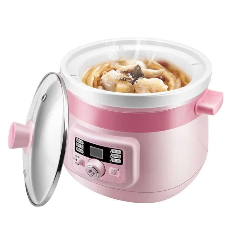 OEM Cheap Baby Slow Cooker Electric Crock Pot Stew Pot Slow Cooker With Ceramic Liner 110V 220V Automatic Health Mini Soup Maker view 6