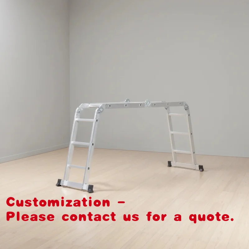 

Customize.Price Outdoor Metal Stairs 4*3 Steps Heavy Duty Foldable Aluminum Tactical Telescopic Non Slip Tiles Ladder