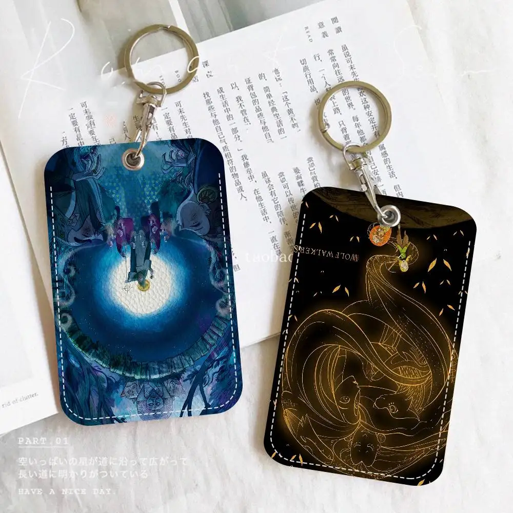Wolfwalkers بو الجلود الناعمة مستطيلة حامل بطاقة المفاتيح التعريفي مصعد غطاء للحماية الشباب Faion Accory #3