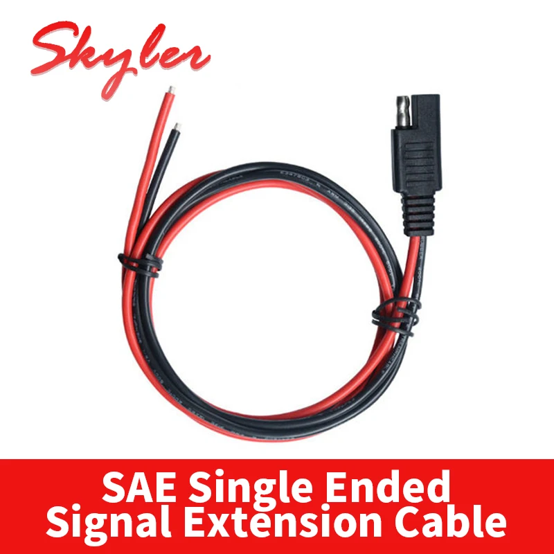 SAE Single-Ended Signal Extension Cable for Solar Electrical Equipment, 10/14 AWG Quick Disconnect Plug Connector