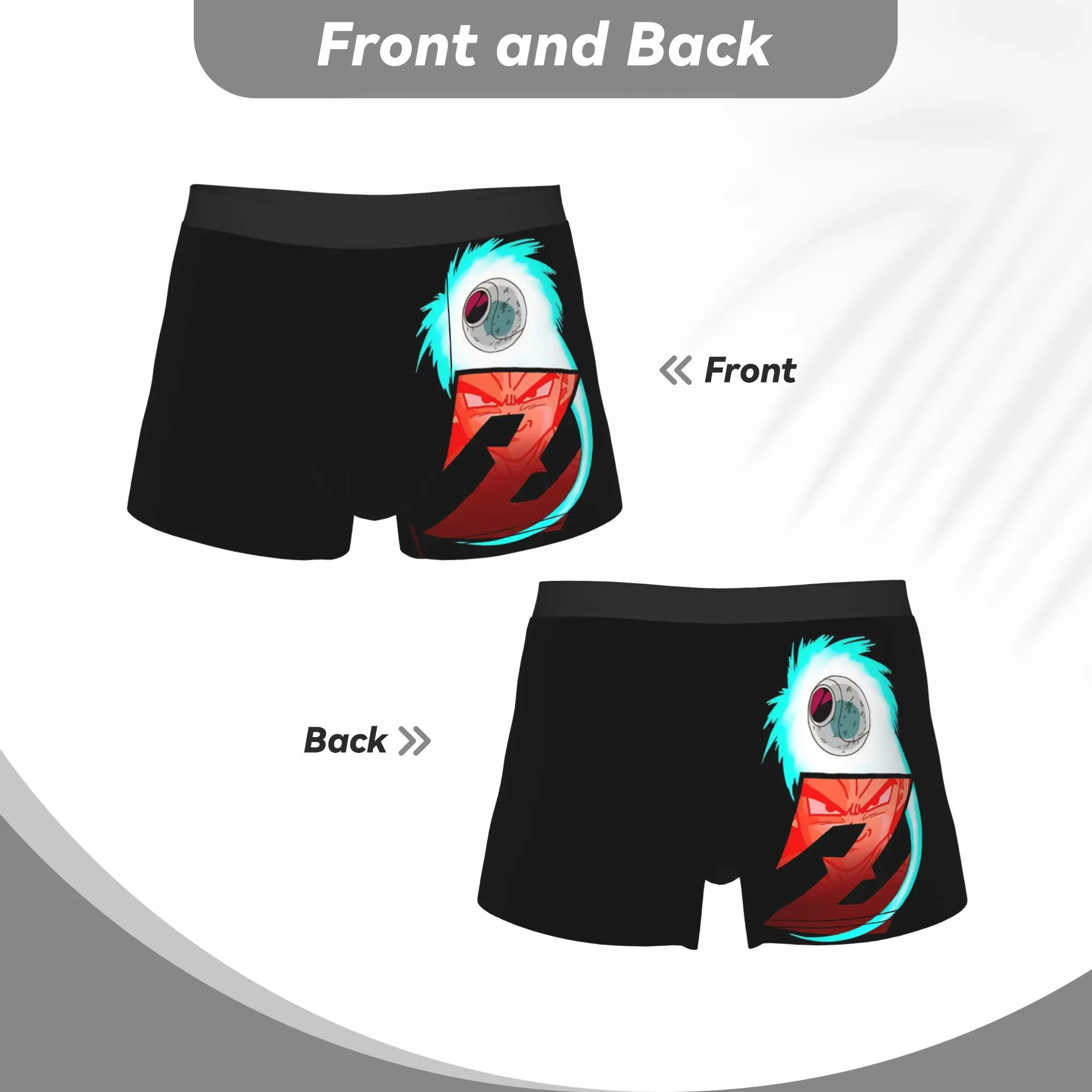 Vegeta’s Arrival  Bandai DRAGON BALL Underpants Homme Panties Man Underwear Print Shorts Boxer Briefs view 4