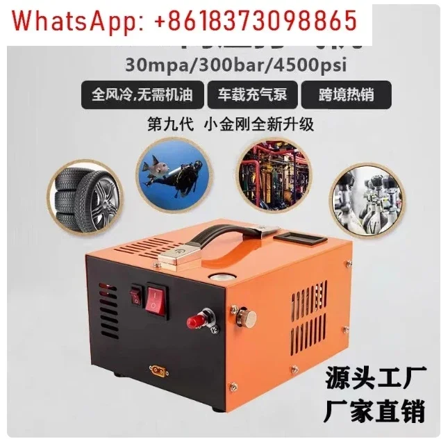 Pcp Air Compressor,4500Psi 30Mpa Powered by Car 12V DC or Home 110V AC W/Converter Paintball/Scuba Tank Compressor Pump