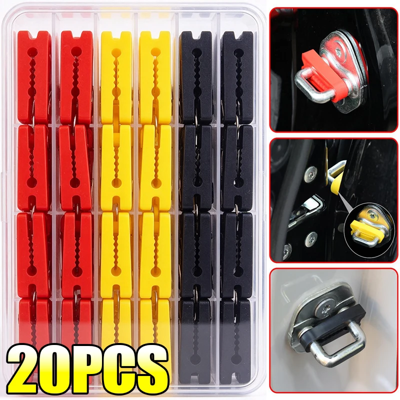 Universal Car Door Lock Damper Buffer Pad Soundproof Elastic Silicone Seals Auto Door Closing Shock Absorber Gasket Accessories