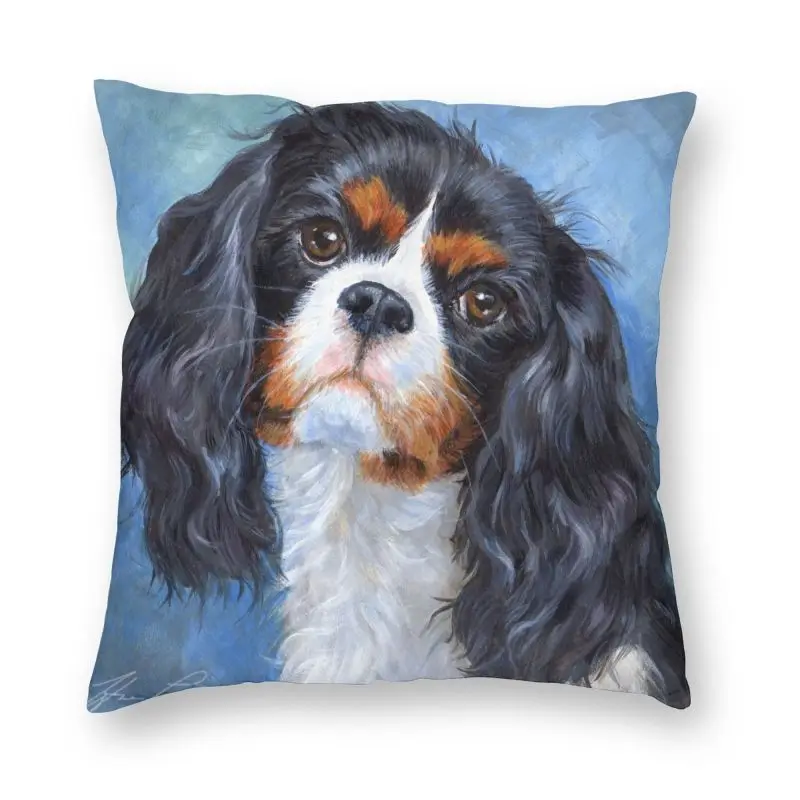 

Pet Dog Cavalier King Charles Spaniel Pillow Case Home Decor Animal Cushion Cover Throw Pillow for Sofa Double-sided Printing