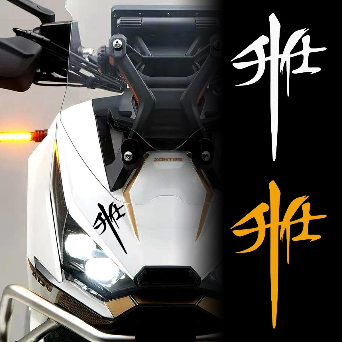 

For ZONTES 368G 703F 350E 703 RR 703RR Reflective Motorcycle Stickers Moto Scooter Head Side Body Helmet Vinyl Accessories Decal