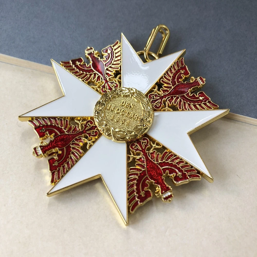 German Emblem Prussian Grand Cross Red Three layer Structure Medal Badge Replica Ribbon Reproduction