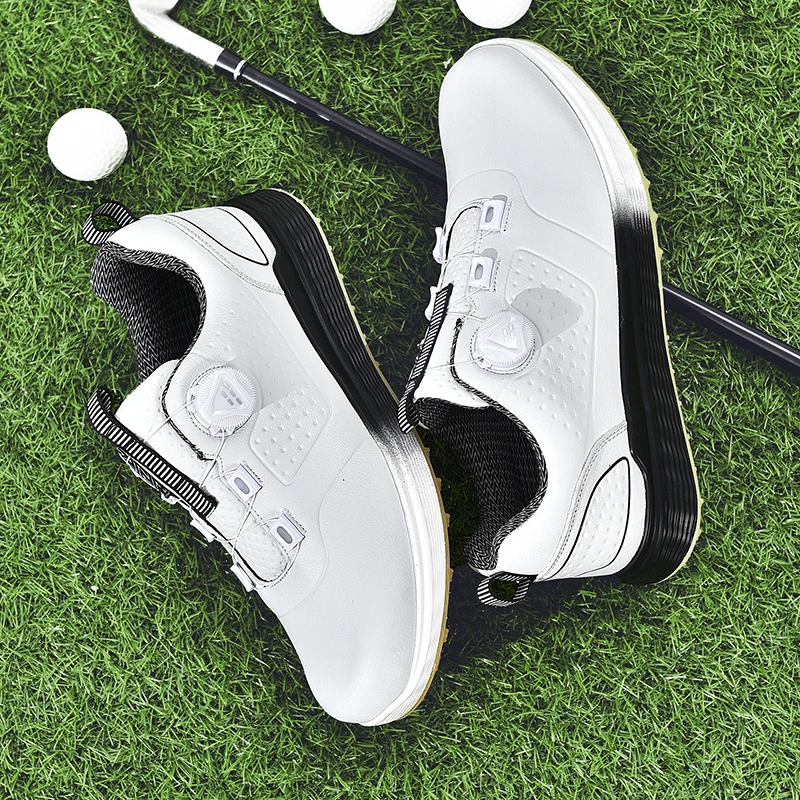 Nuevos zapatos de Golf de calidad para hombre, calzado de Golf antideslizante para hombre, zapatillas de golf ligeras, cómodas