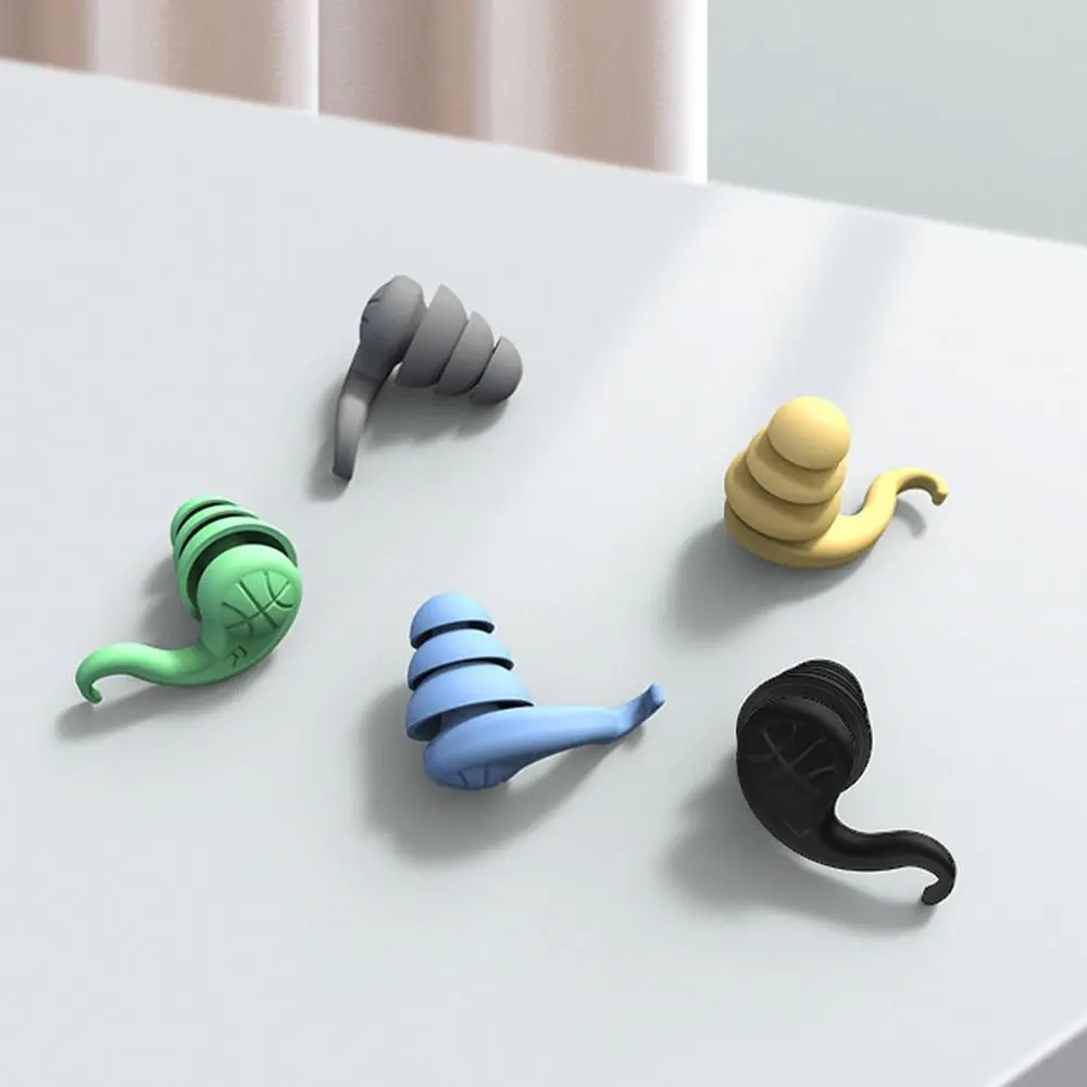 

Silicone Sleeping Sound Blocking Earplugs Reusable Swimming Waterproof Ear Muffs Creative Soft Noise Reduction Travel Ear Plugs