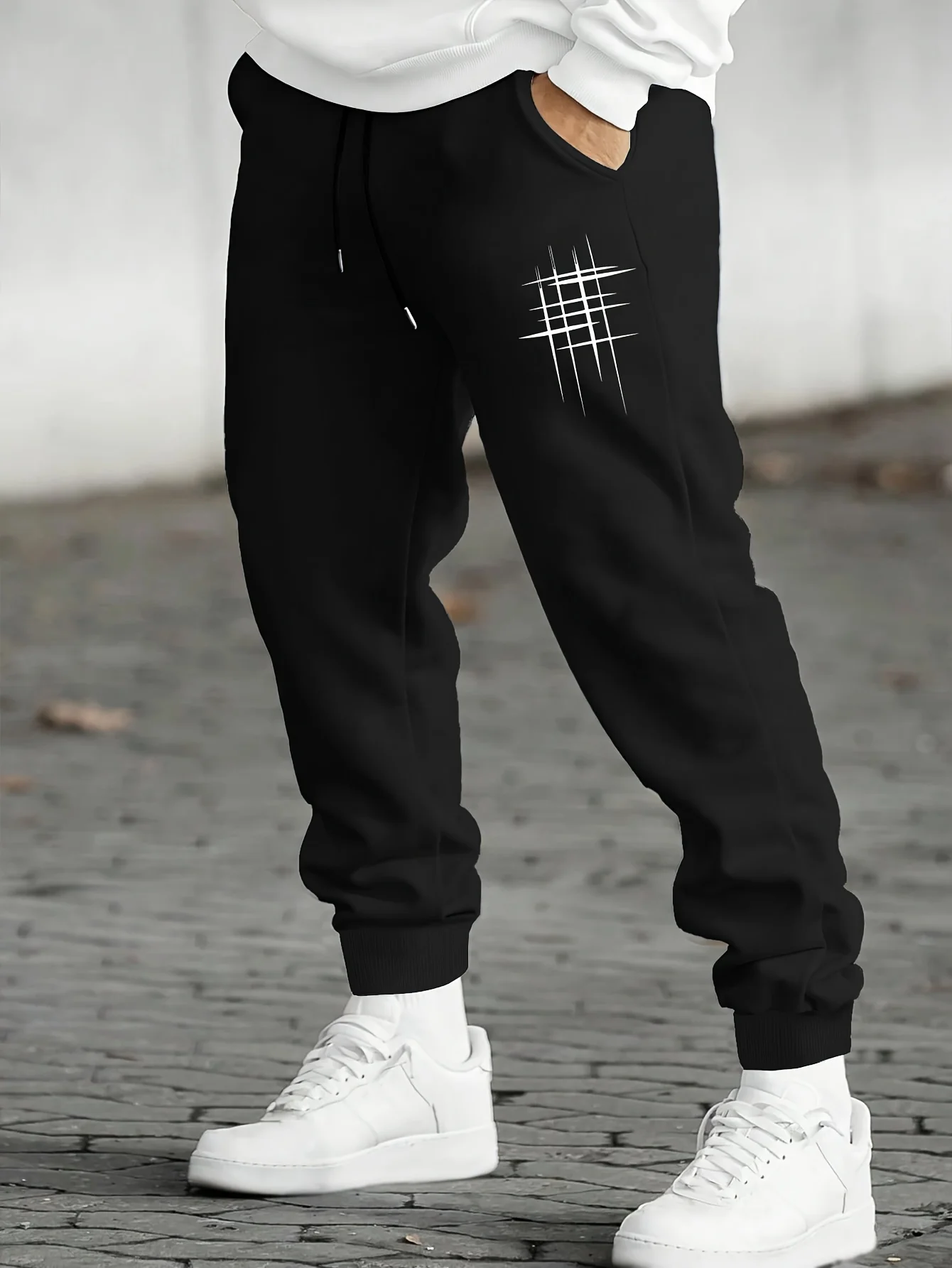 

Men's casual sweatpants, comfortable autumn and winter sports pants, winter casual outdoor comfortable fleece trousers S-3XL