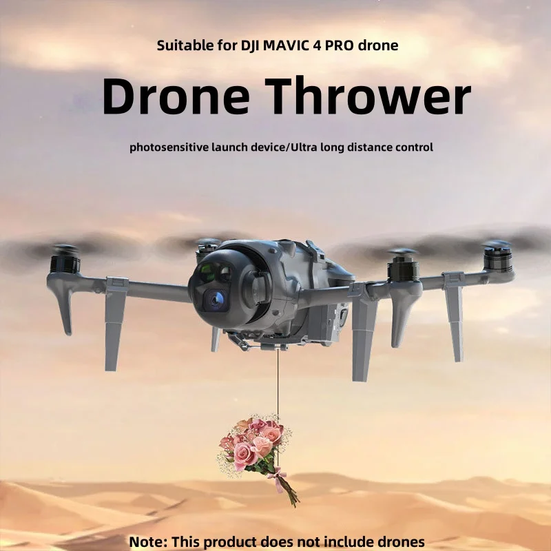 

Airdrop System for DJI Mavic 4 PRO Thrower Air Dropper Dropping Wedding Gift Fishing Delivery Device Camera Drone Accessories