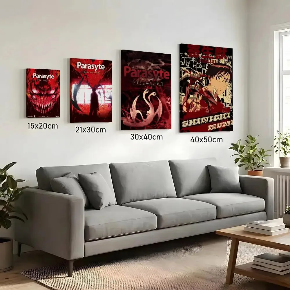 P-Parasite The Maxim Anime Painting Calligraphy HD Canvas Print Poster Wall Art | Optional Frame | Modern Hallway Decor